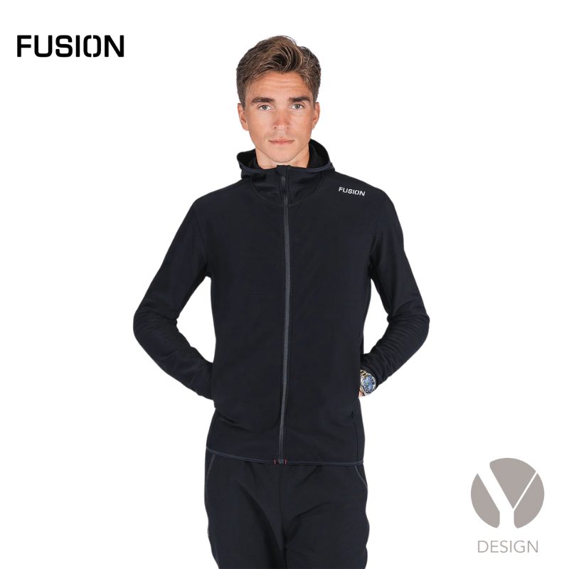 Mens-Recharge-hoodie-sort